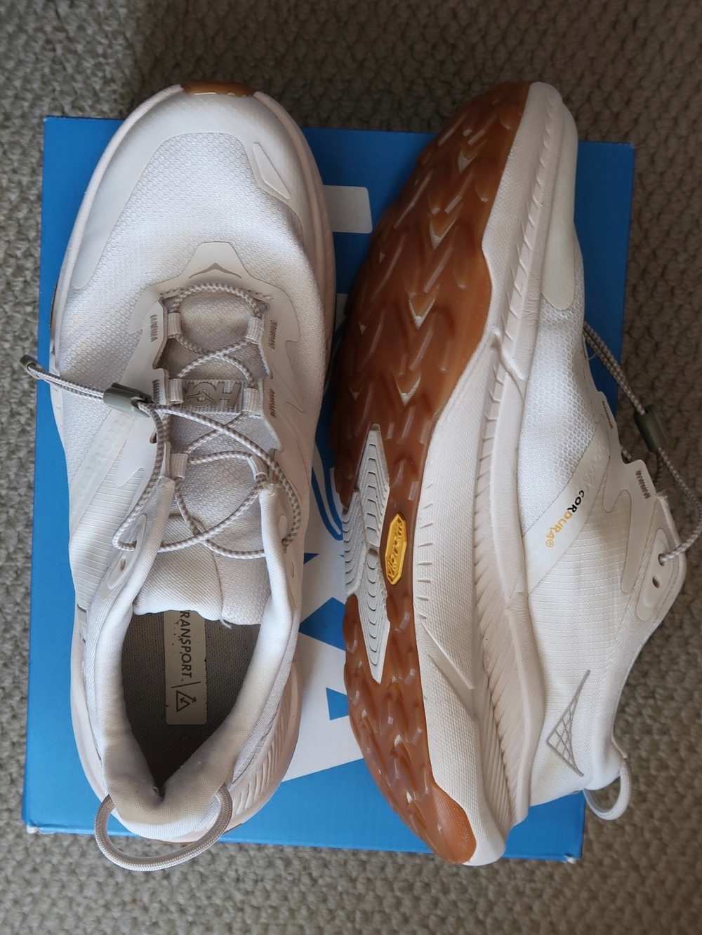 HOKA Transport Eggnog Cream Commuter Sneakers Women’s 8